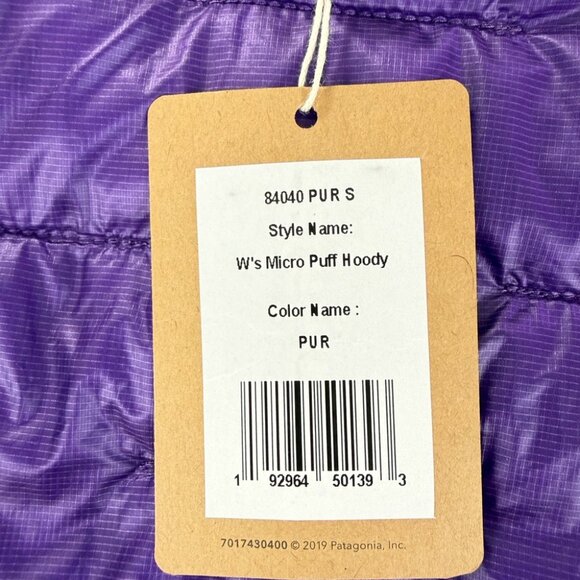 Patagonia NWT Women's Size Small Micro Puff Insulated Hoody 84040 Style Number - Picture 4 of 14